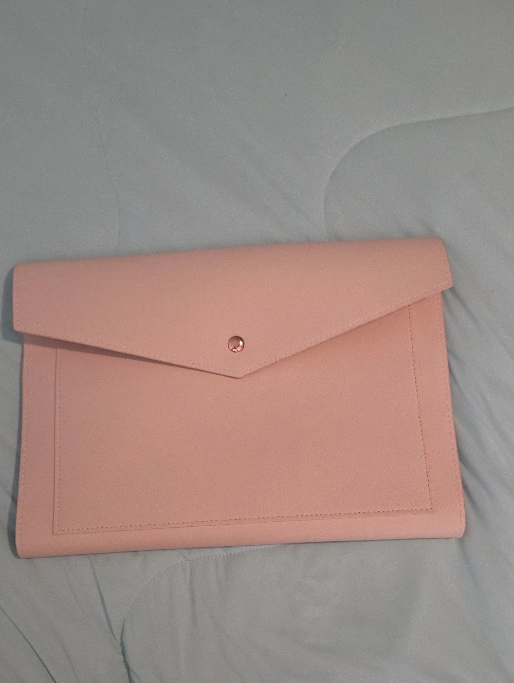 Classic Envelope Clutch Bag in Dusty Pink